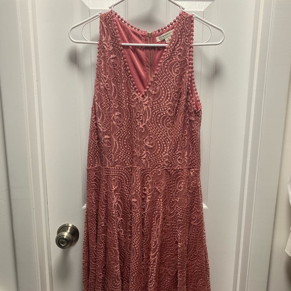 Francesca’s pink dress